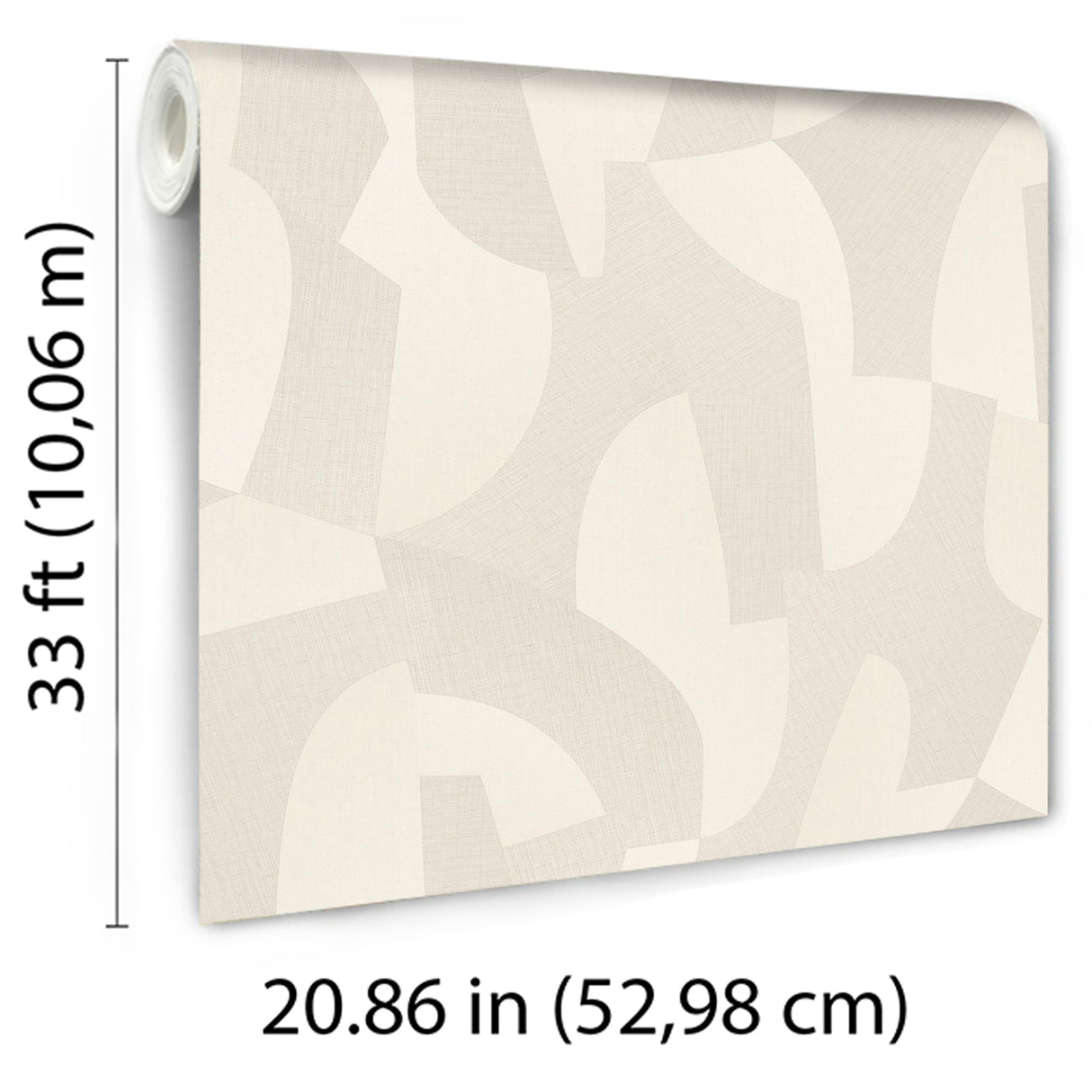 Sculpted Motion Beige by Veer Decor Abstract Wallpaper – Veer Decor 8249-AG1