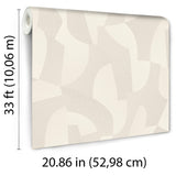 Sculpted Motion Beige by Veer Decor Abstract Wallpaper – Veer Decor 8249-AG1