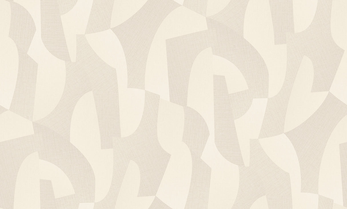 Sculpted Motion Beige by Veer Decor Abstract Wallpaper – Veer Decor 8249-AG1