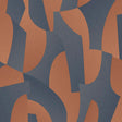 Sculpted Motion Dark Blue abstract geometric textured wallpaper roll