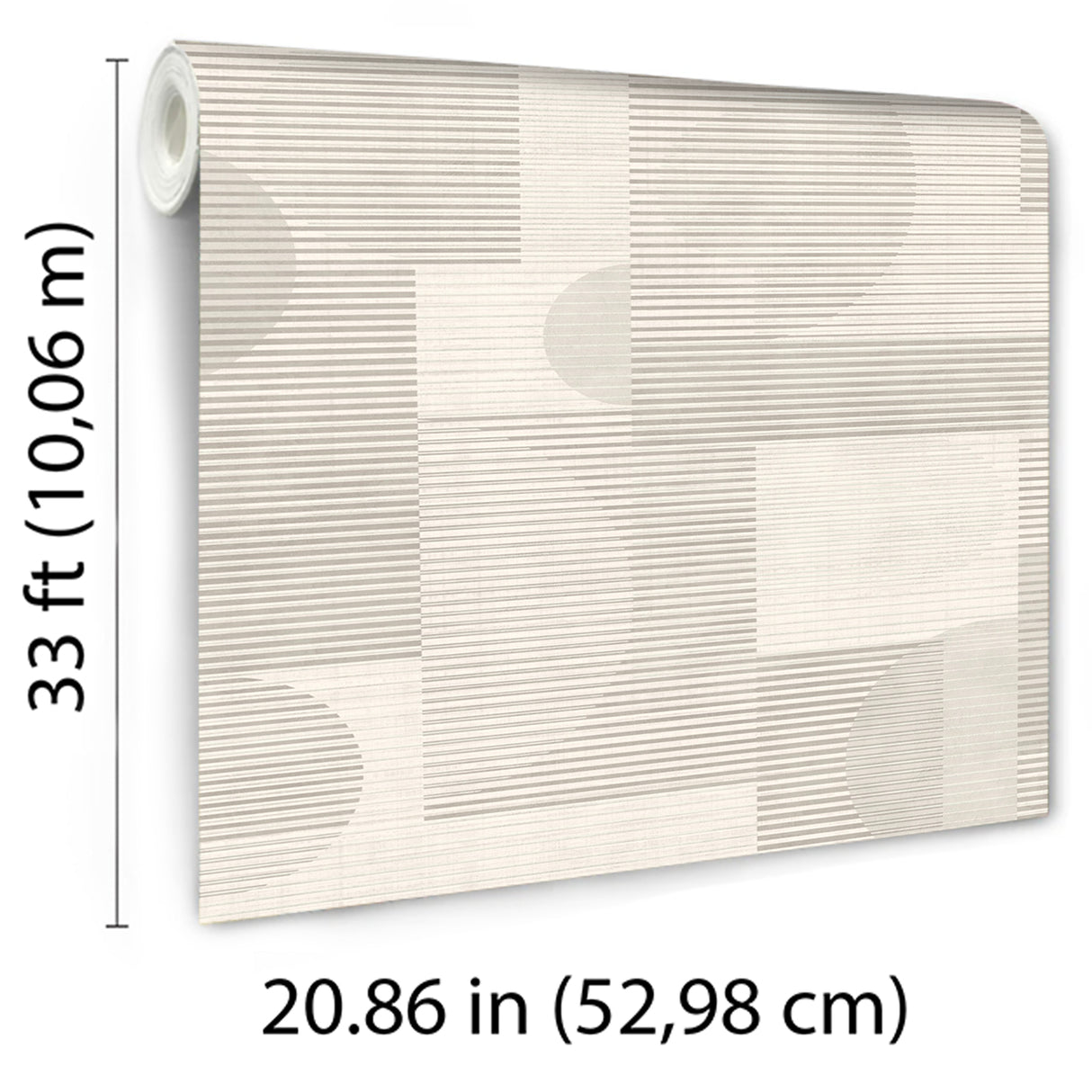 Geo Rhythm White by Veer Decor Abstract Geometric Wallpaper – Veer Decor 8249-AH1