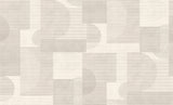 Geo Rhythm White by Veer Decor Abstract Geometric Wallpaper – Veer Decor 8249-AH1