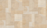 Geo Rhythm Beige by  Abstract Geometric Wallpaper – Veer Decor 8249-AH2