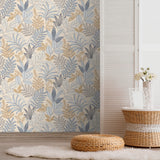 Allure Foliage Beige by Veer Decor Nature Wallpaper – Veer Decor 8249-AI2