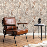 Allure Foliage Taupe by Veer Decor Botanical Wallpaper – Veer Decor 8249-AI3