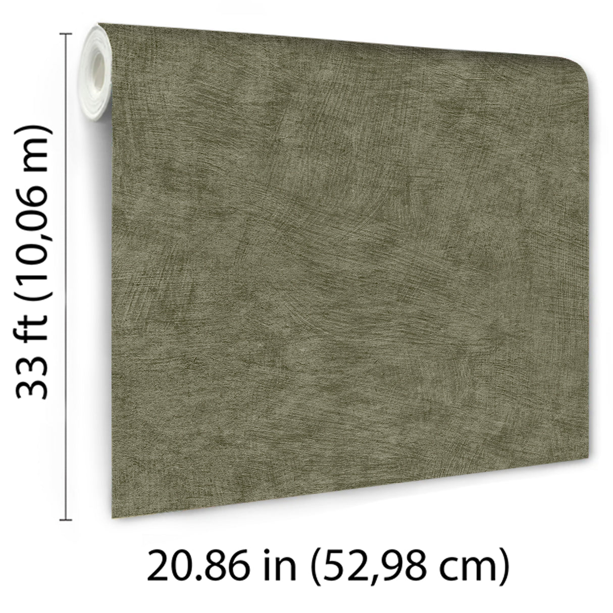 Pampas Plain Brushed Texture Burnt Olive by Veer Decor Textured Wallpaper – Veer Decor 8250-AA11