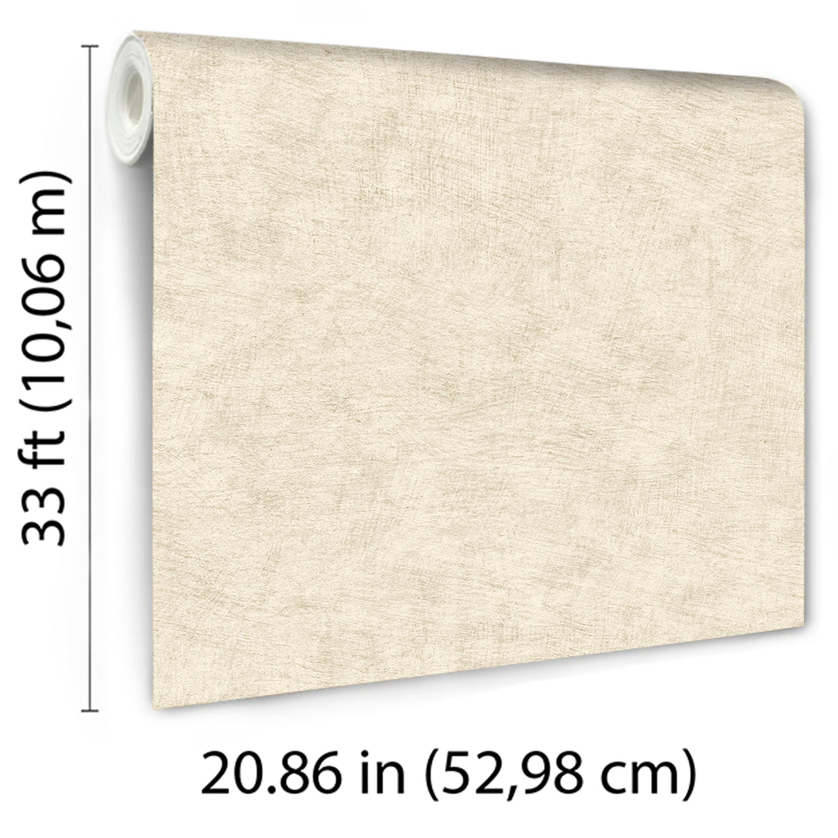 Pampas Plain Brushed Texture Light Beige by Veer Decor Textured Wallpaper – Veer Decor 8250-AA4