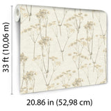 Spry Flower Cream by Veer Decor Floral Wallpaper – 8250-AD1