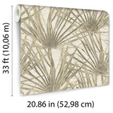 Palm Cream by  Whimsical Tropical Wallpaper – Veer Decor 8250-AF1