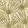 Palm Dusty Yellow tropical palm frond wallpaper roll view