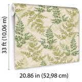 Wild Herbs Watercress Green by Veer Decor Botanical Wallpaper – Veer Decor 8250-AH3
