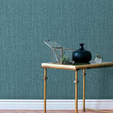 Papyrus Lux Petrol Blue by Veer Decor Abstract Wallpaper – 8251-AA5