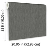 Rafia Grasscloth Black by Veer Decor Faux Grasscloth Wallpaper – 8251-AB10