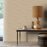 Bossanova Linen Texture Cream by Veer Decor Faux Linen Wallpaper – Veer Decor 8251-AC1