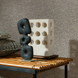 Bossanova Linen Texture Gray by Veer Decor Faux Linen Wallpaper – Veer Decor 8251-AC3