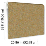 Bossanova Linen Texture Yellow by Veer Decor Faux Linen Wallpaper – Veer Decor 8251-AC4