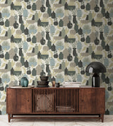 Botanica Clayworks White and Sage by Veer Decor Non-Woven Unpasted Wallpaper – Veer Decor 8251-AE1