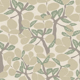 Janneiro Botanica White and Cream wallpaper roll with stylized foliage pattern