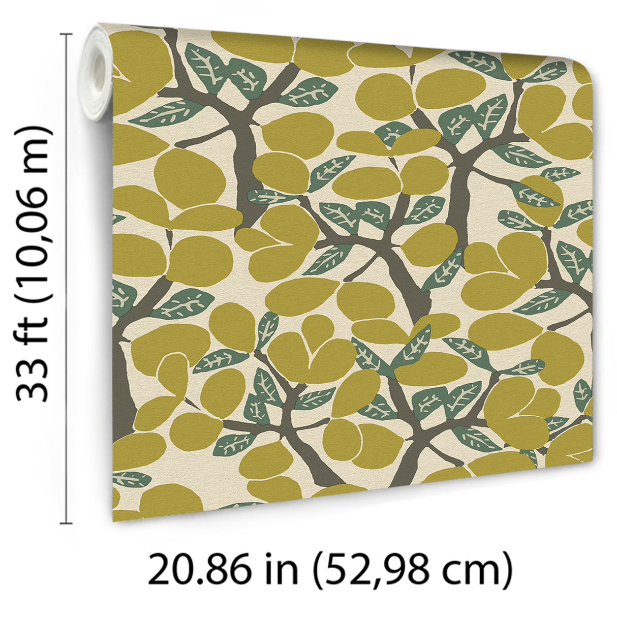 Janneiro Botanica Citron by Veer Decor Non-Woven Unpasted Wallpaper – Veer Decor 8251-AF2