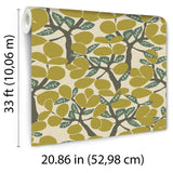 Janneiro Botanica Citron by Veer Decor Non-Woven Unpasted Wallpaper – Veer Decor 8251-AF2