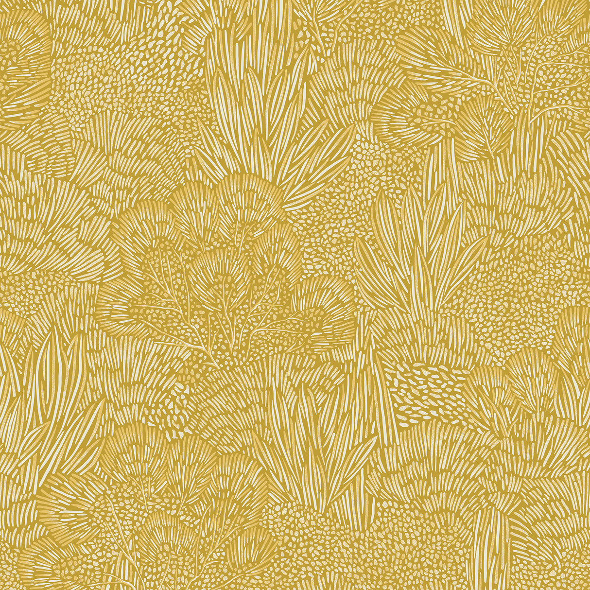 Samba Botanica Citron botanical floral non-woven wallpaper roll and pattern