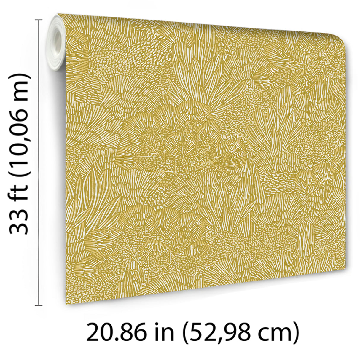 Samba Botanica Citron by Veer Decor Botanical Floral Wallpaper – 8251-AG2