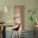 Samba Botanica Green and Gold by Veer Decor Botanical Wallpaper – Veer Decor 8251-AG4