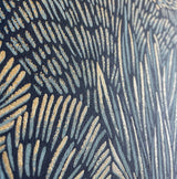 Samba Botanica Blue and Gold by Veer Decor Botanical Wallpaper – Veer Decor 8251-AG5