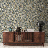 Fandango Bloom White and Grey by Veer Decor Floral Wallpaper – 8251-AH1