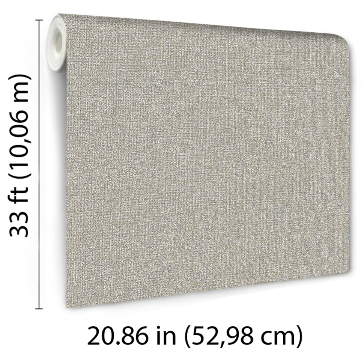 Chanel Linen Blend Gray by — Textured Linen-Look Wallpaper – Veer Decor 8252-AB5