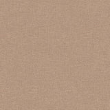 Chanel Linen Blend Sepia textured abstract linen-look wallpaper roll and room view
