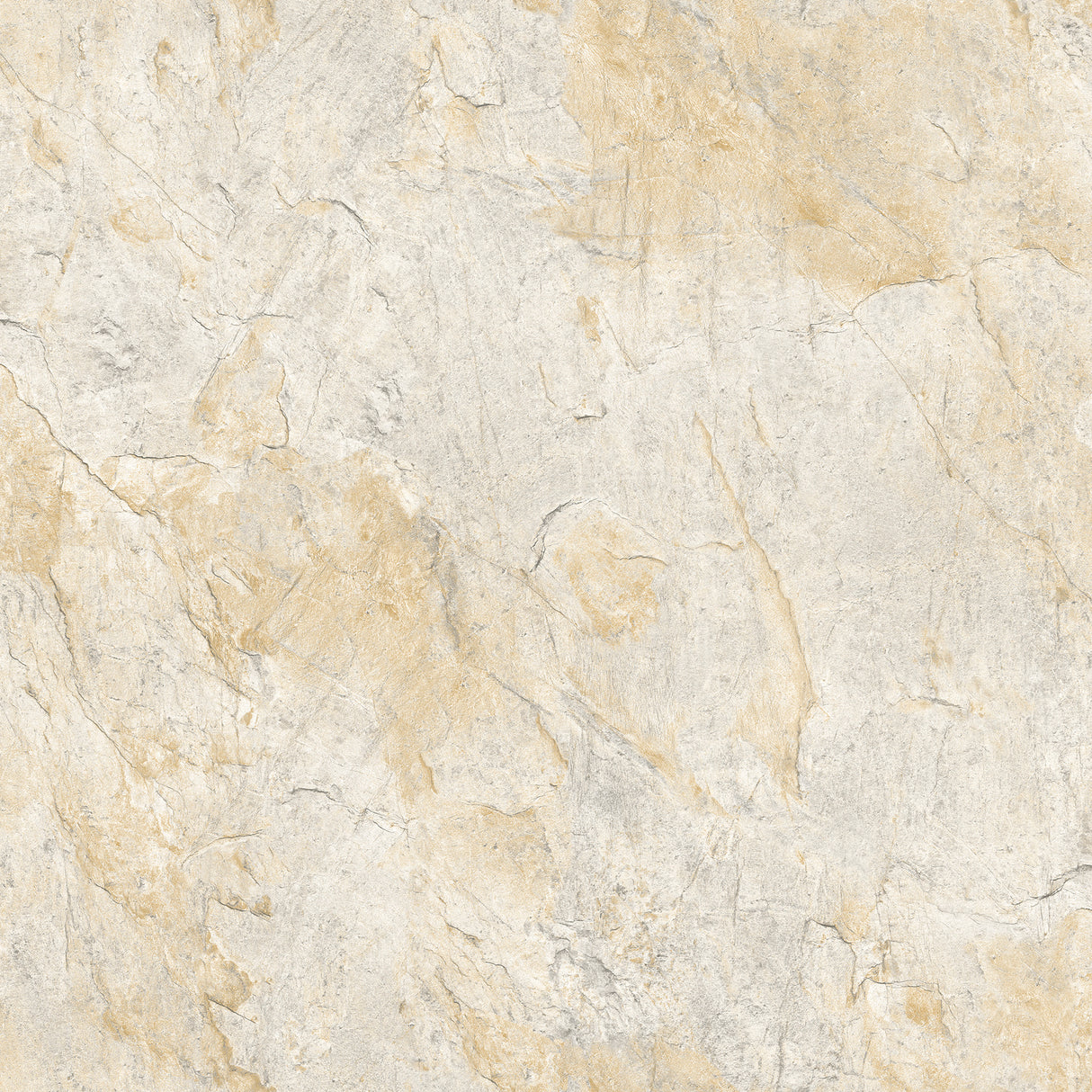 Slate Fusion Beige textured stone-look wallpaper roll and pattern close-up