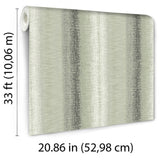 Woven Gradient Stripe Green by Veer Decor Textured Stripe Wallpaper – Veer Decor 8252-AD5