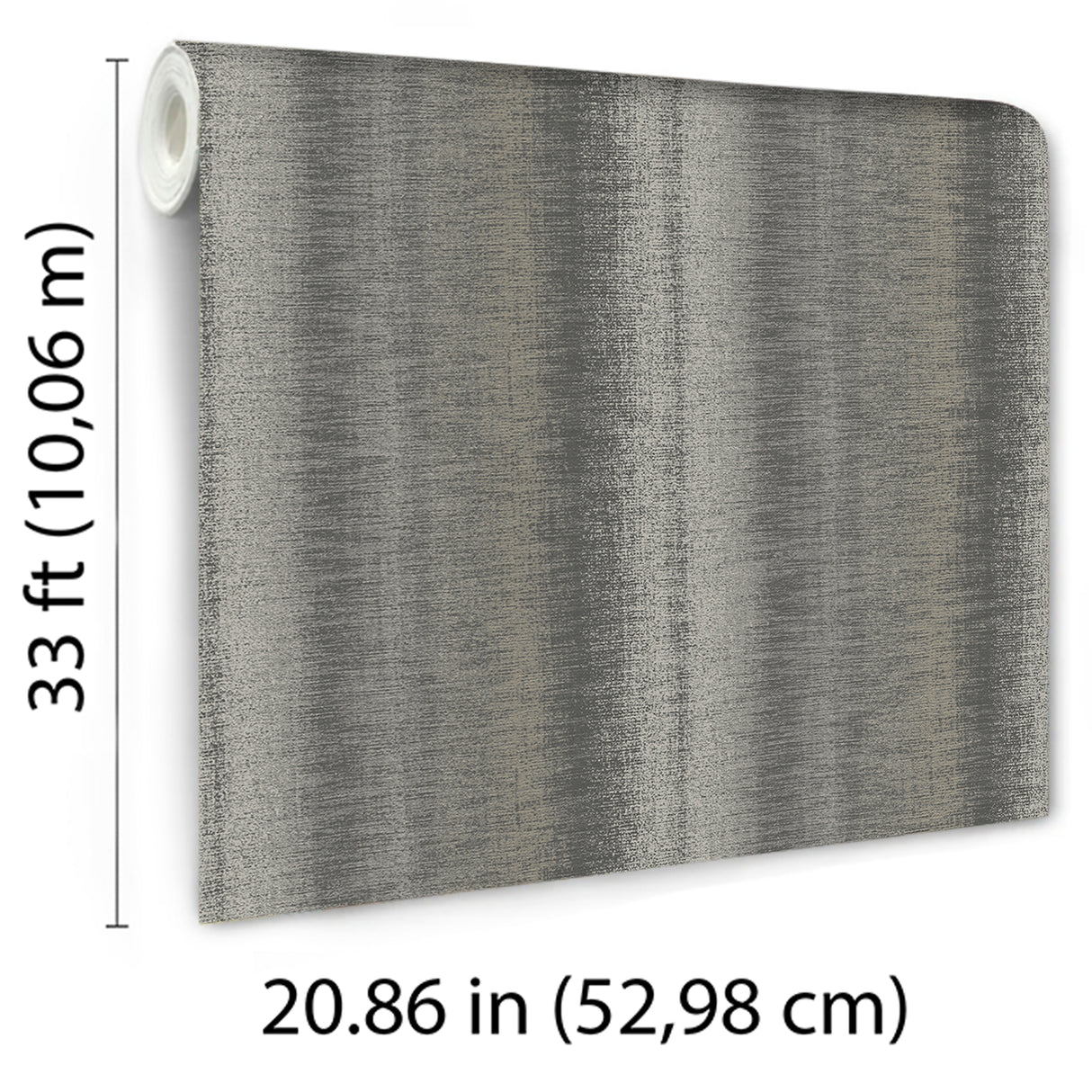 Woven Gradient Stripe Brown by Veer Decor Textured Stripe Wallpaper – Veer Decor 8252-AD6