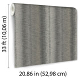 Woven Gradient Stripe Brown by Veer Decor Textured Stripe Wallpaper – Veer Decor 8252-AD6