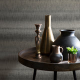 Woven Gradient Stripe Brown by Veer Decor Textured Stripe Wallpaper – Veer Decor 8252-AD6