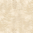 Fern Horizon Beige textured botanical fern wallpaper roll 20.86 in x 33 ft