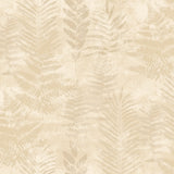 Fern Horizon Beige textured botanical fern wallpaper roll 20.86 in x 33 ft