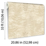 Fern Horizon Beige by  Botanical Wallpaper – Veer Decor 8252-AE2