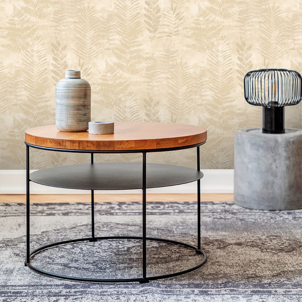 Fern Horizon Beige by  Botanical Wallpaper – Veer Decor 8252-AE2