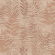 Fern Horizon Red textured botanical fern wallpaper roll, 20.86 in x 33 ft