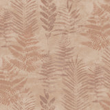 Fern Horizon Red textured botanical fern wallpaper roll, 20.86 in x 33 ft