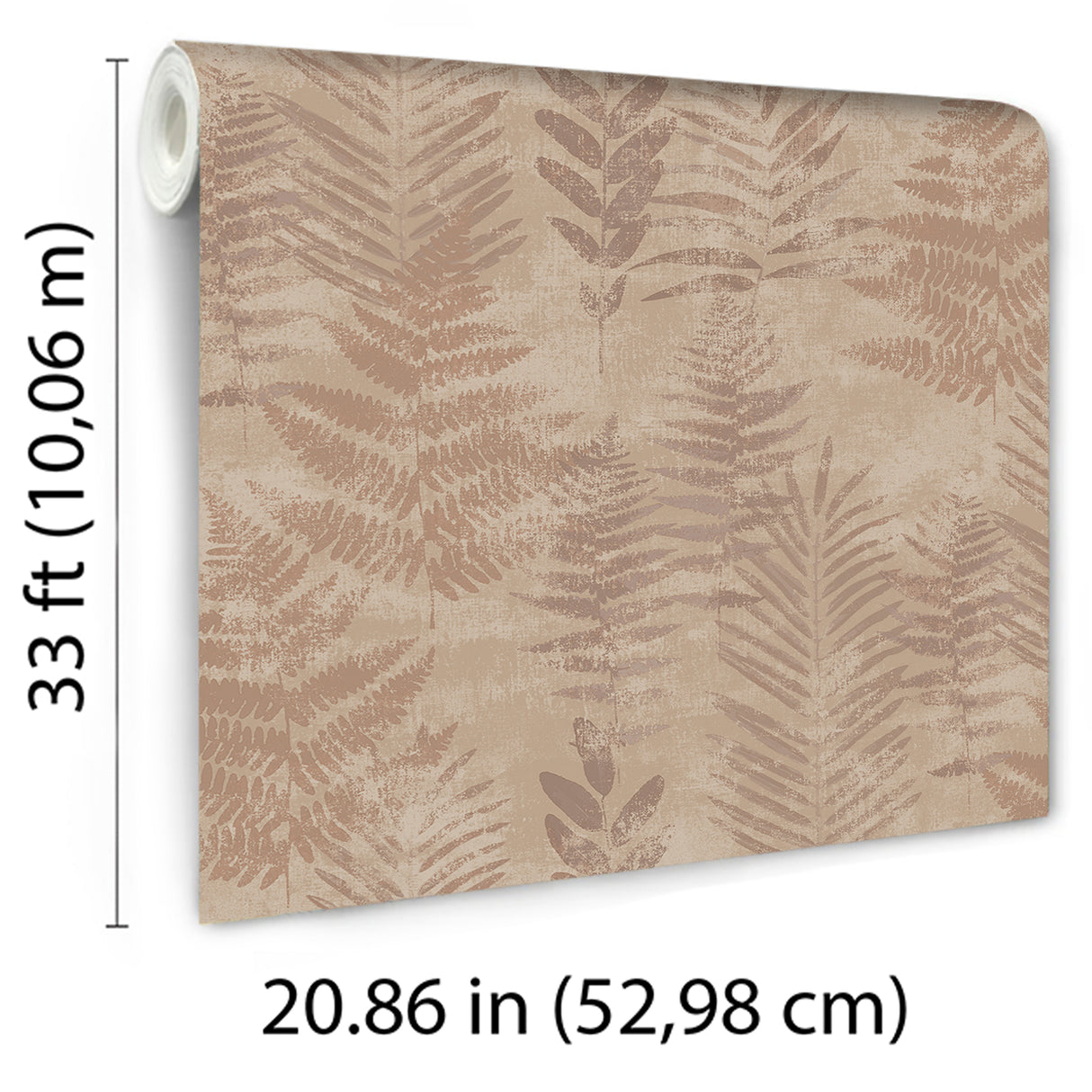 Fern Horizon Red by Veer Decor Botanical Wallpaper – 8252-AE4