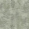Fern Horizon Green textured botanical fern wallpaper roll 20.86 in x 33 ft