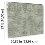 Fern Horizon Green by Veer Decor Nature Wallpaper – Veer Decor 8252-AE5