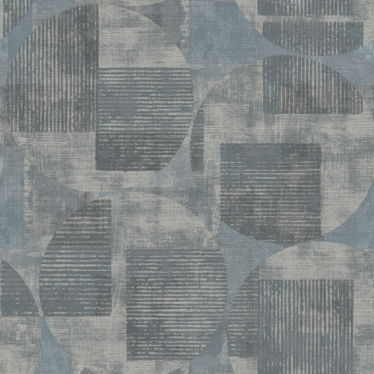 Geo Canvas Blue abstract geometric textured wallpaper roll by Veer Decor 8252-AF3