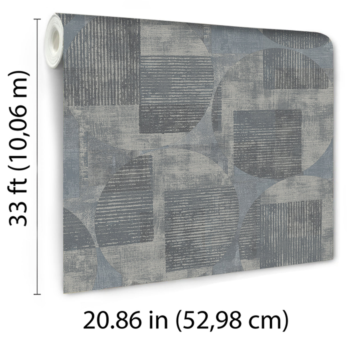 Geo Canvas Blue by Veer Decor Abstract Geometric Wallpaper – 8252-AF3