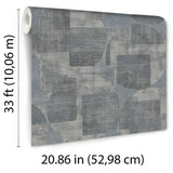 Geo Canvas Blue by Veer Decor Abstract Geometric Wallpaper – 8252-AF3