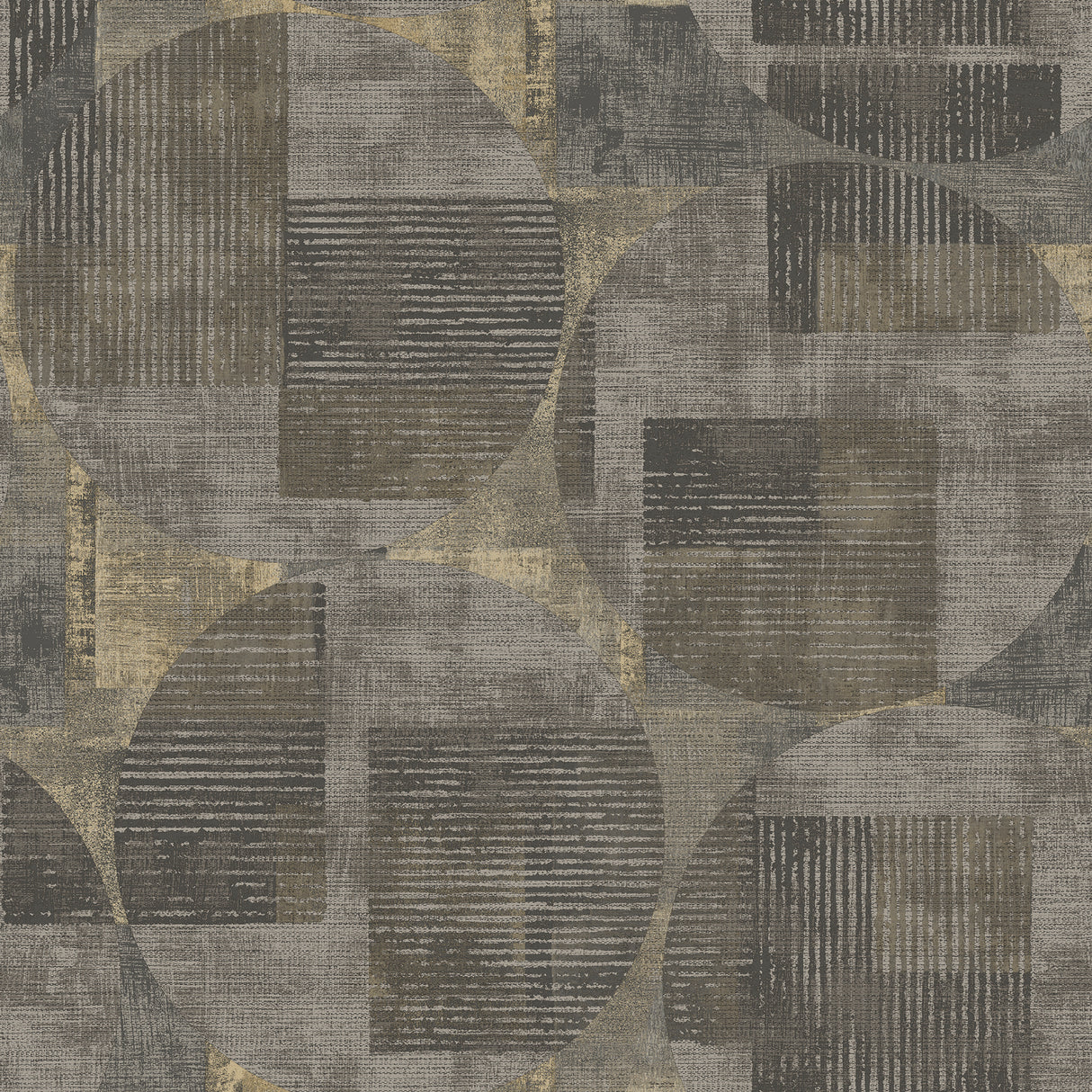 Geo Canvas Brown abstract geometric textured wallpaper roll, 20.86 in x 33 ft