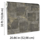 Geo Canvas Brown by Veer Decor Abstract Geometric Wallpaper – Veer Decor 8252-AF4